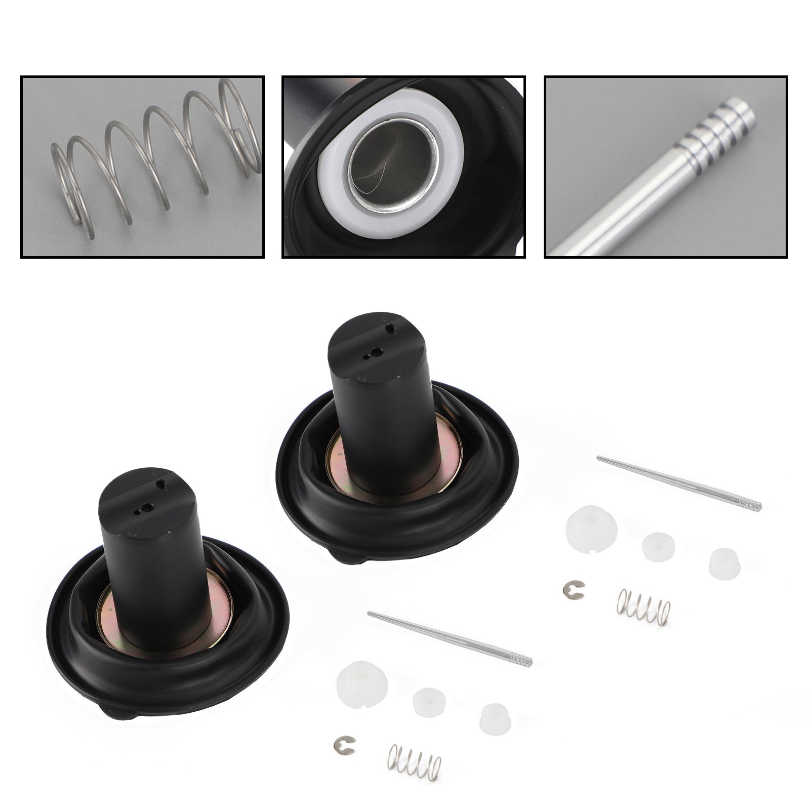 2x Carburetor Plunger Diaphragm Repair Kit fit for Yamaha XJR400 1993-2000 Generic