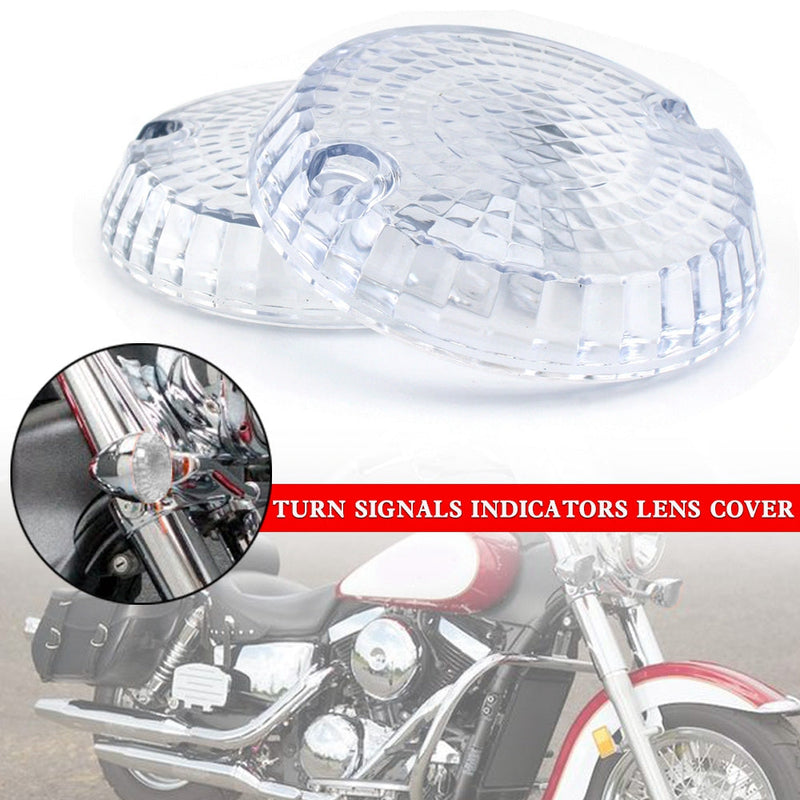 Turn Signals Indicators Lens Cover For Yamaha Kawasaki Vulcan 1500 VN