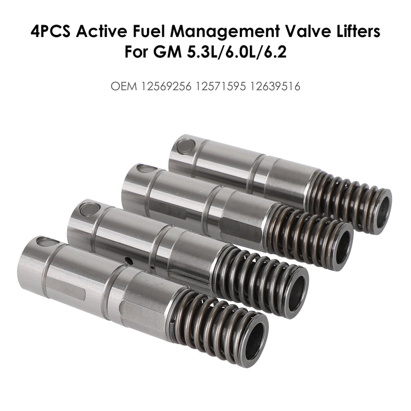 4 Uds. GM 5.3L/6.0L/6.2 12569256 12571595 elevadores de válvula de gestión de combustible activo