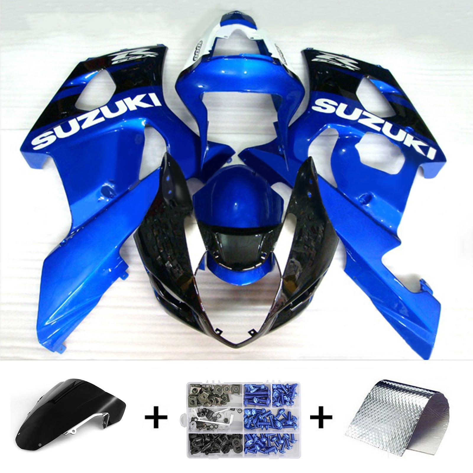 سوزوكي GSXR1000 2003-2004 K3 Fairing Kit هيكل السيارة بلاستيك ABS