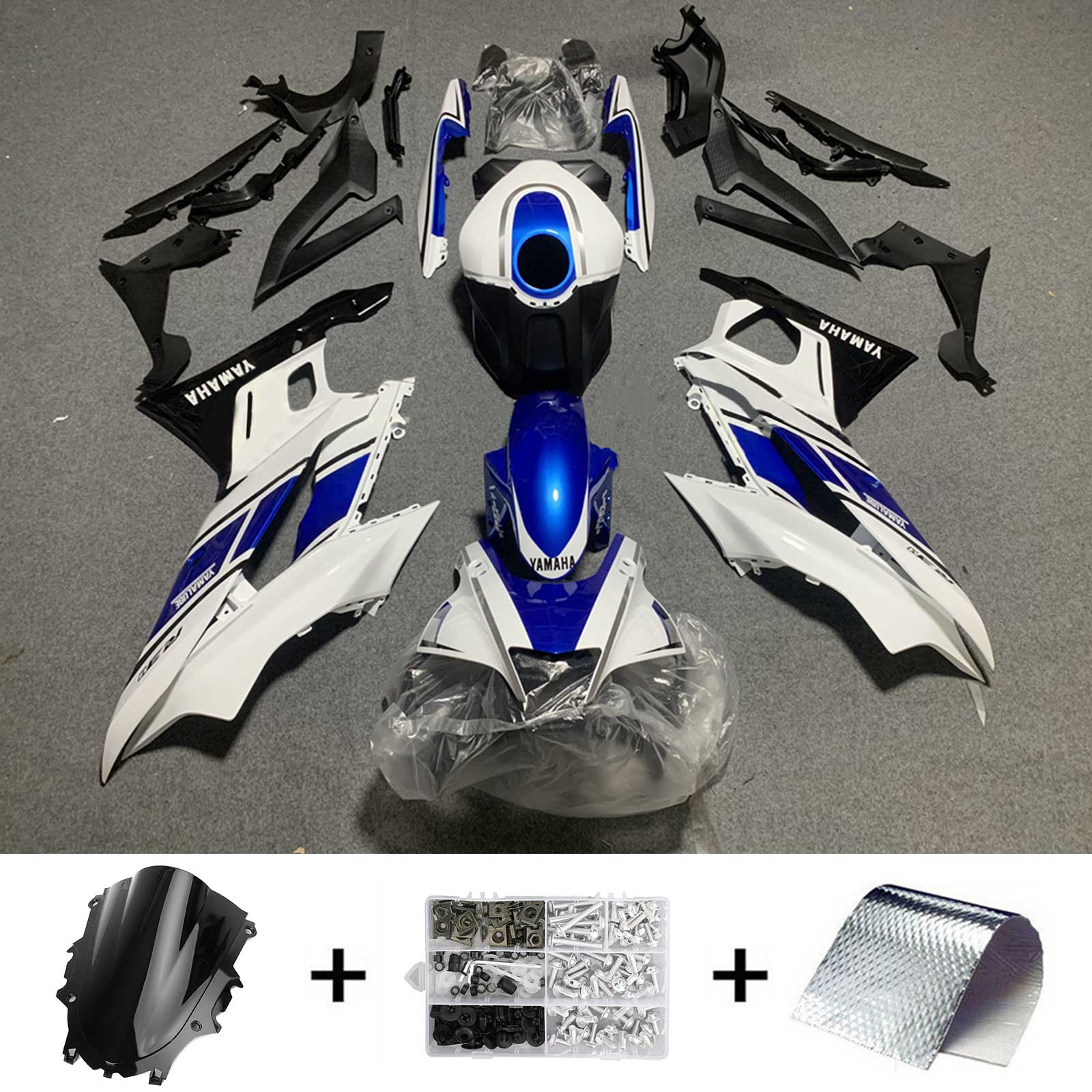 Yamaha YZF-R3 R25 2022-2023 Fairing Kit هيكل السيارة بلاستيك ABS