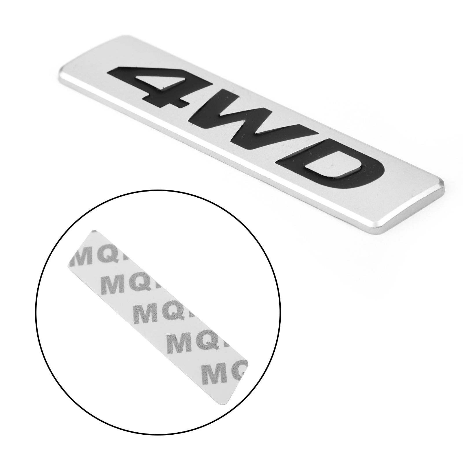 New Metal 4WD Emblem Car Fender Trunk Tailgate Badge Decals Sticker 4WD 4X4 SUV Generic