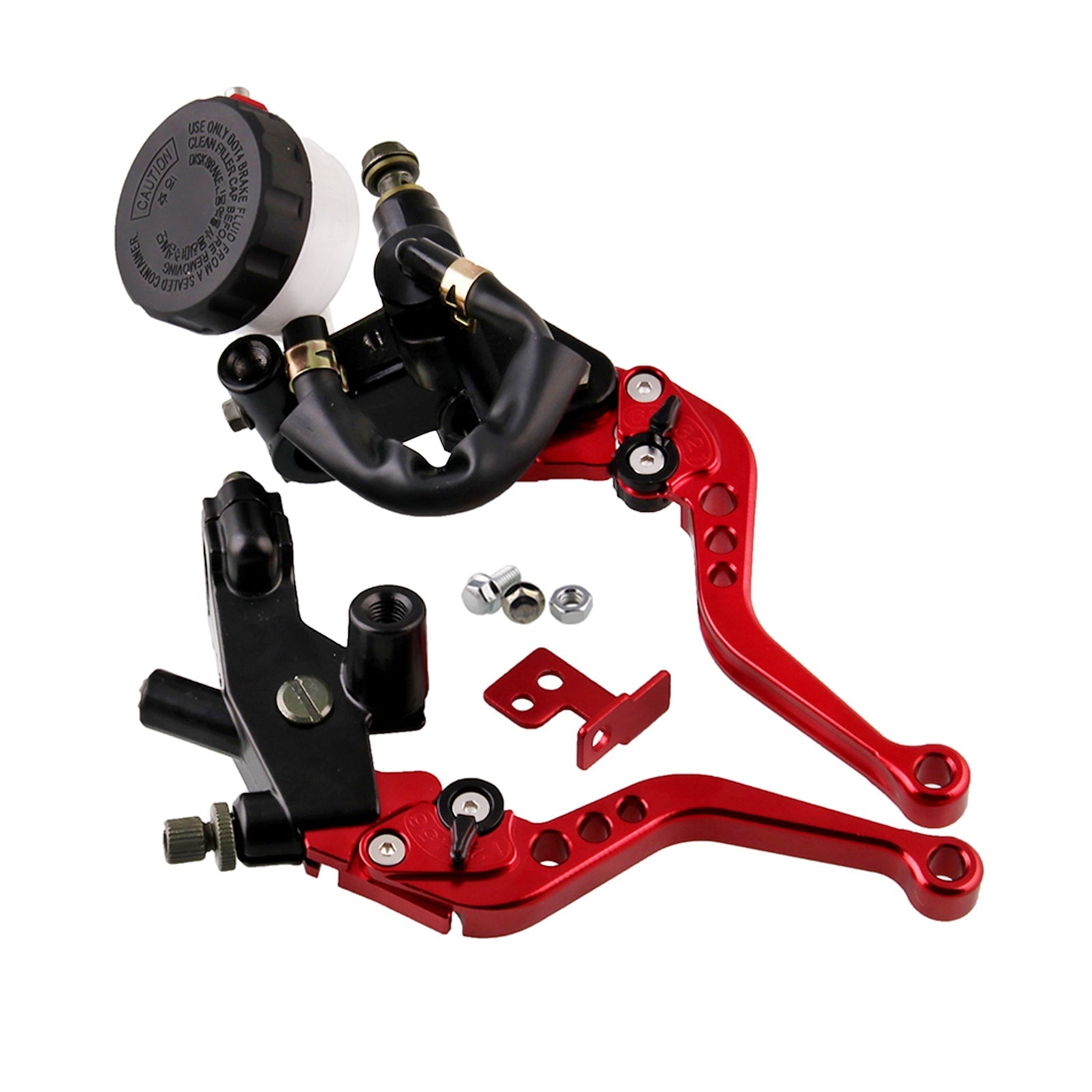 Universal 7/8'' 22mm Front Brake Clutch Master Cylinder Reservoir Levers Generic