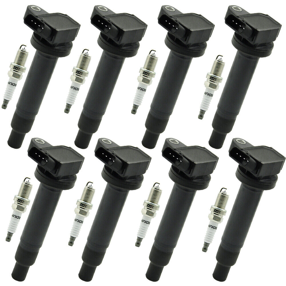 Lexus LS430 2001-2006 4.3L 8PCS Ignition Coil+Spark Plug UF230 UF493 90919-02230