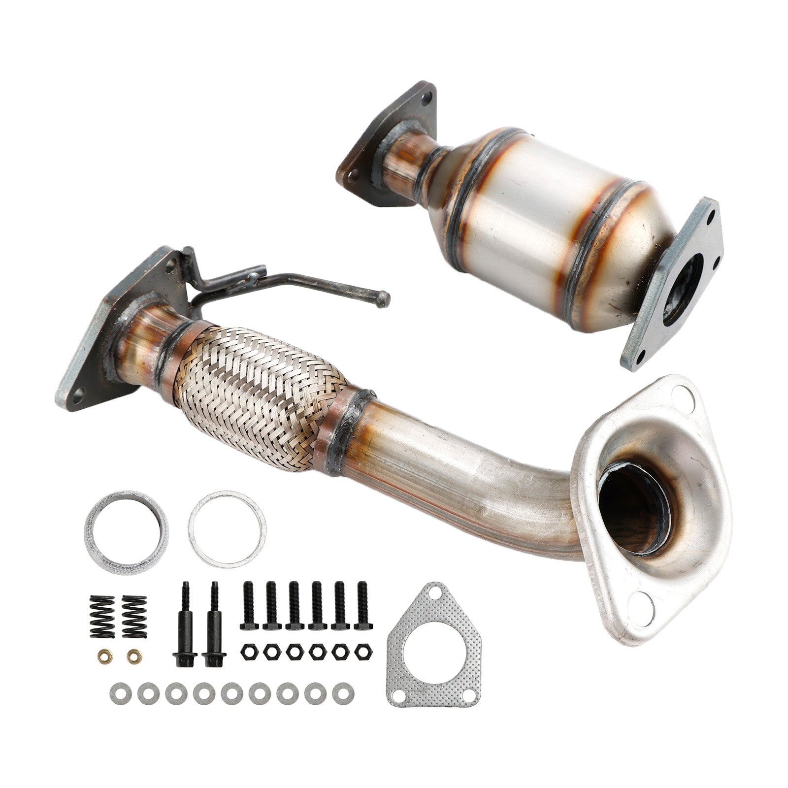 Flex Pipe & Rear Manifold Catalytic Converter Fits For Honda Accord 2.4L 2008-2012