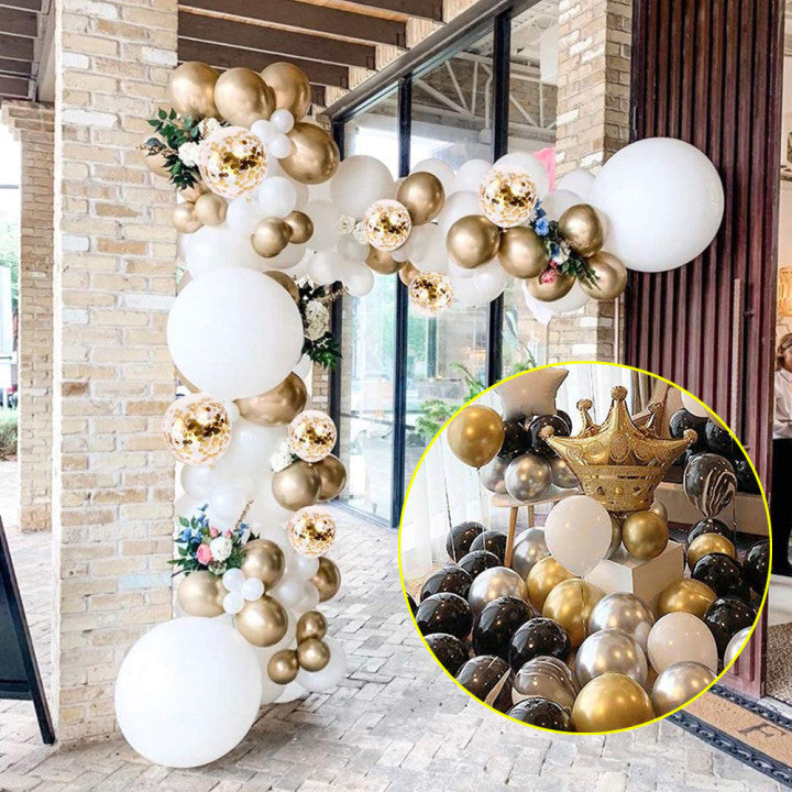 DIY Balloon Garland Kit Gold Confetti Latex Balloons Party Decoration