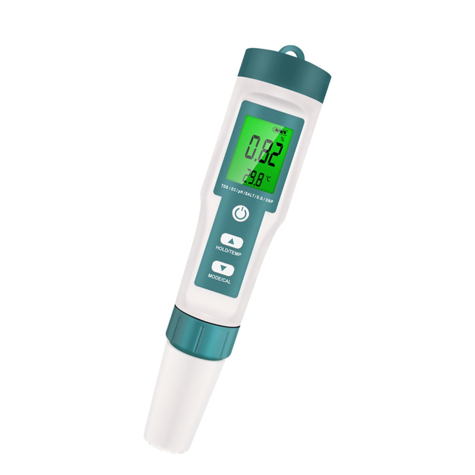 Probador de medidor de calidad del agua 7 en 1 con retroiluminación PH/TDS/EC/ORP/TEMP/SG/Salinity