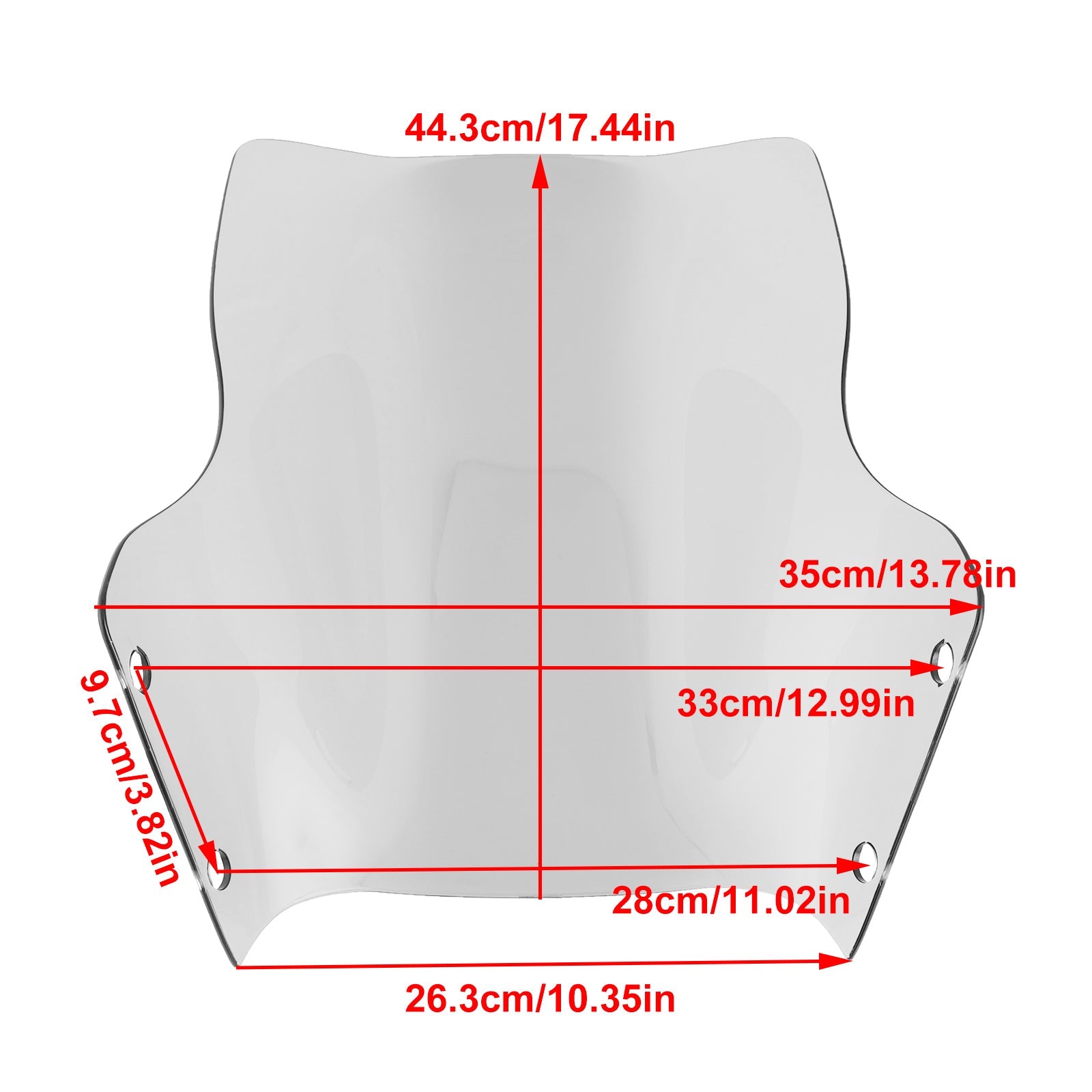 DUCATI DesertX 2022-2023 Motorcycle Windshield WindScreen