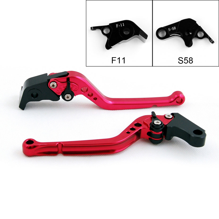 Long Brake Clutch Levers For Aprilia RSV4/RSV4 FACTORY 2009-2014 Black Generic