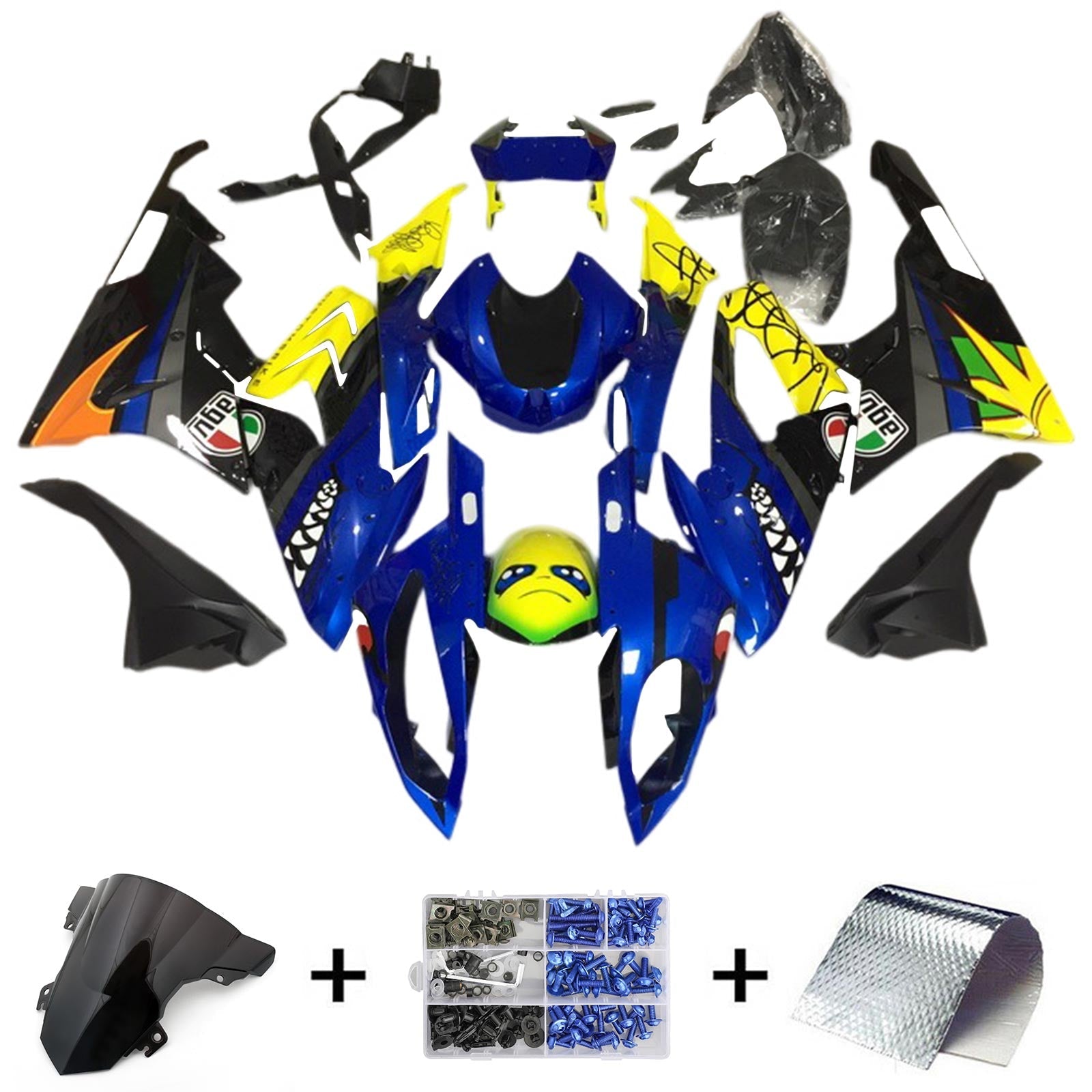 Amotopart BMW S1000RR 2015-2016 Kit Carenado Carrocería Plástico ABS