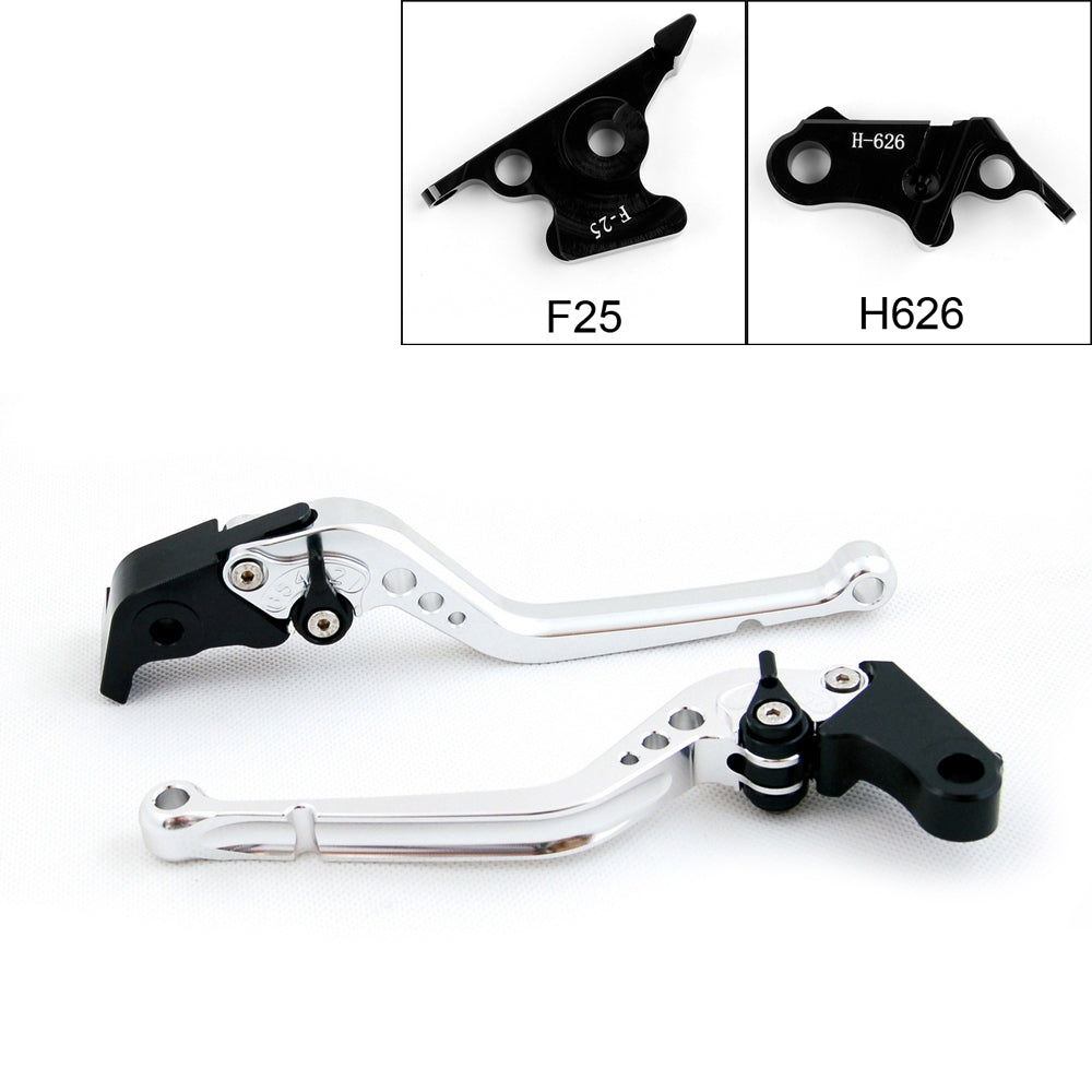 Long Brake Clutch Levers For Honda CBR500R 2013-2014 Black Generic