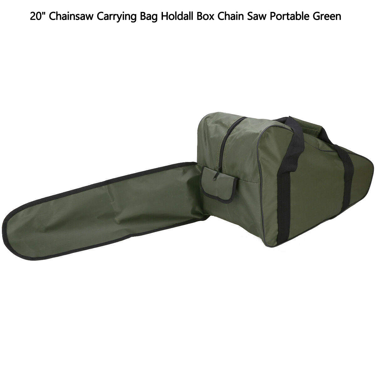 20'' Chainsaw Carrying Bag Holdall Box Chain Saw Portable Green