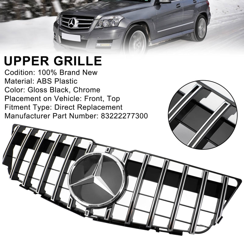 2008-2012 Mercedes-Benz GLK X204 Front Bumper Upper Grill Grille GT Style