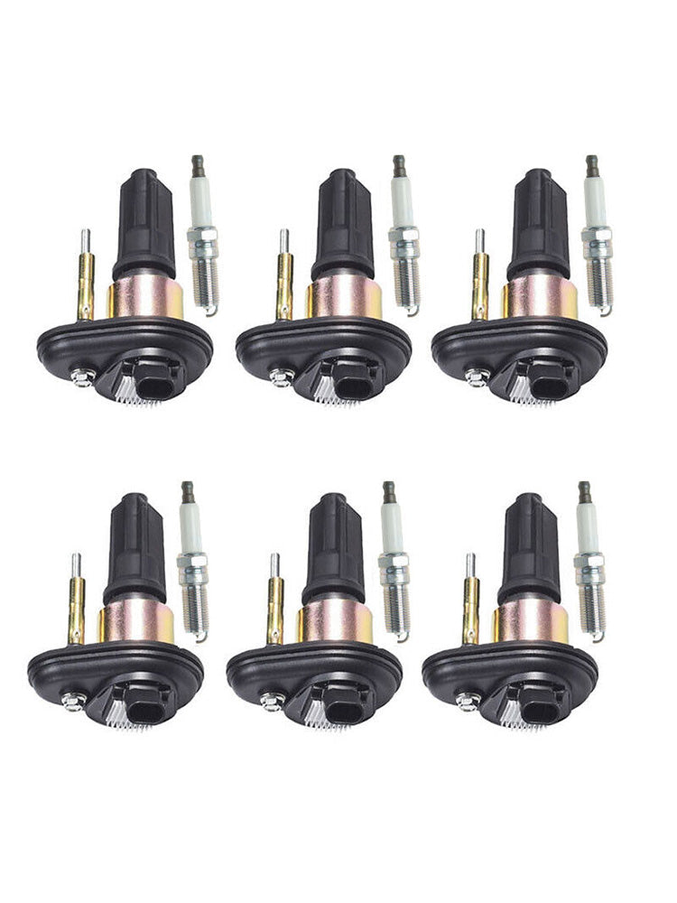 2007-2008 lsuzu l-280 L4 2.9L / Lsuzu L-370 L5 3.7L 6X Ignition Coils +Spark Plugs UF303