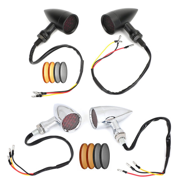Indicadores de luz de señal de giro LED para motocicleta universal M10, lámpara intermitente genérica