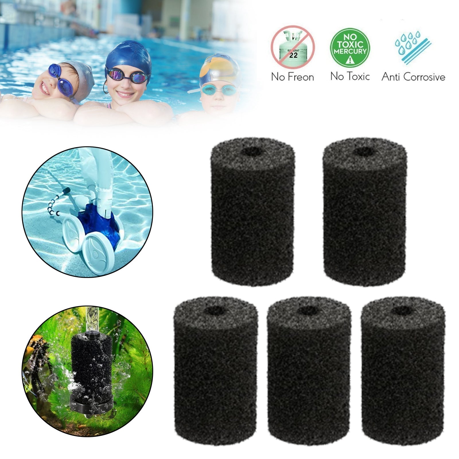 5Pcs Pool Cleaner Sweep Hose Tail Scrubber For Polaris Spare180 280 360 380 3900