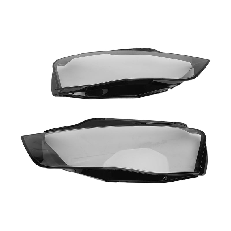 2012-2016 أودي A4 B8 تجميل اليسار + اليمين عدسة المصباح الأمامي غطاء بلاستيكي قذيفة