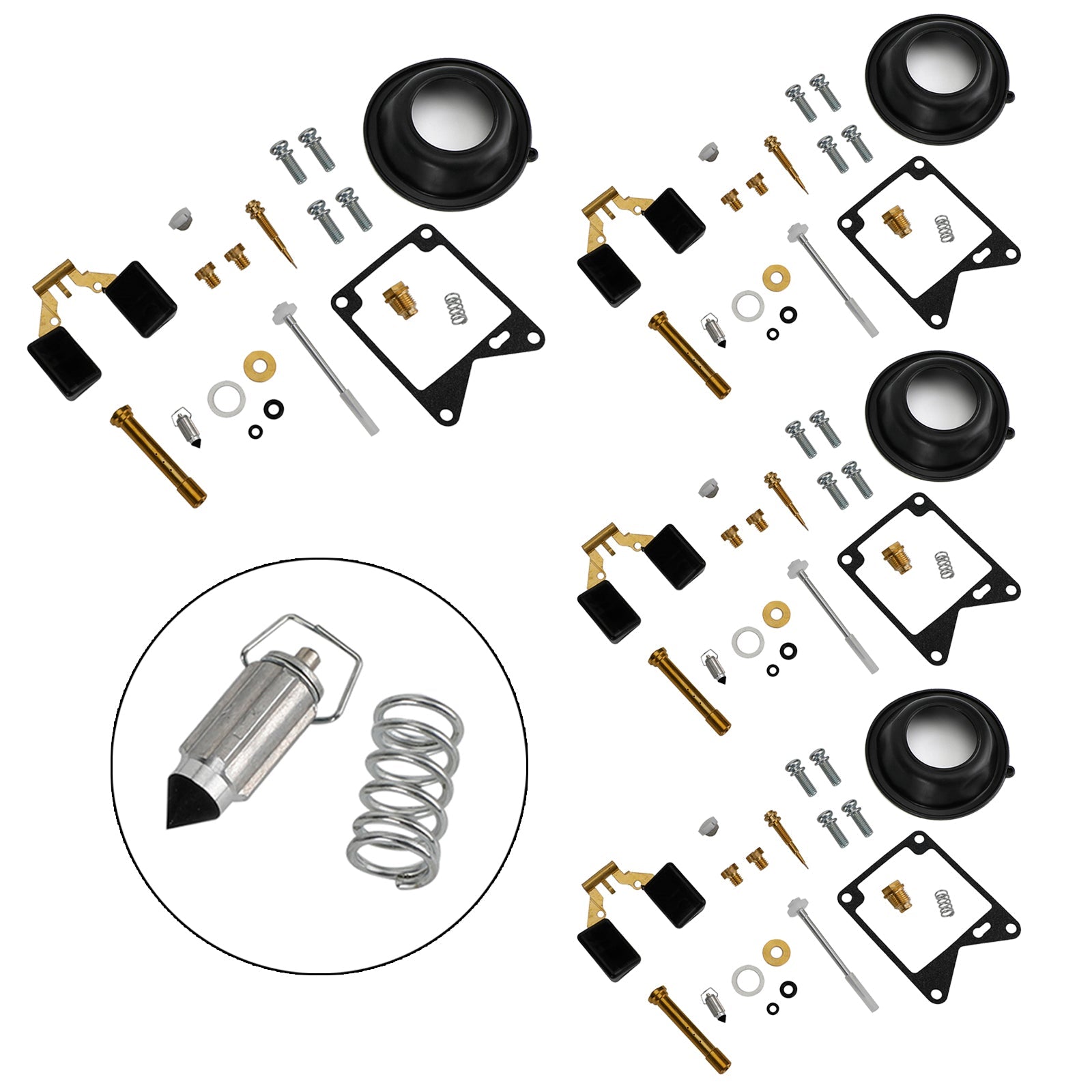 4X 1981-1983 Yamaha Virago 750 XV750 Carburetor Rebuild Repair Kit