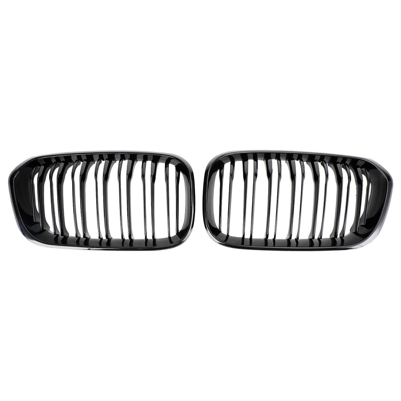 BMW 1 Series F20 F21 2015-2017 Gloss Black Double Front Kidney Grill Grille