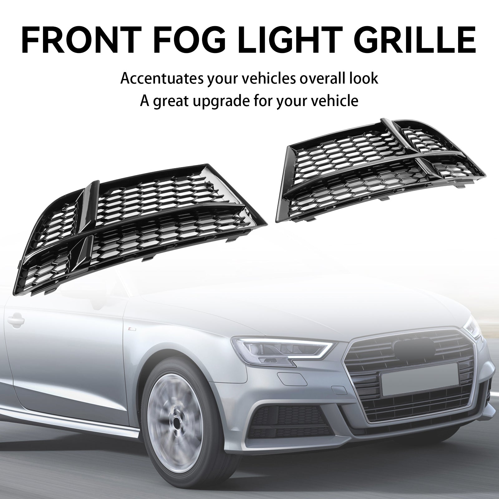 AUDI A3 8V S-LINE 2017-2019 Front Fog Light Cover Bezel Grille Grill