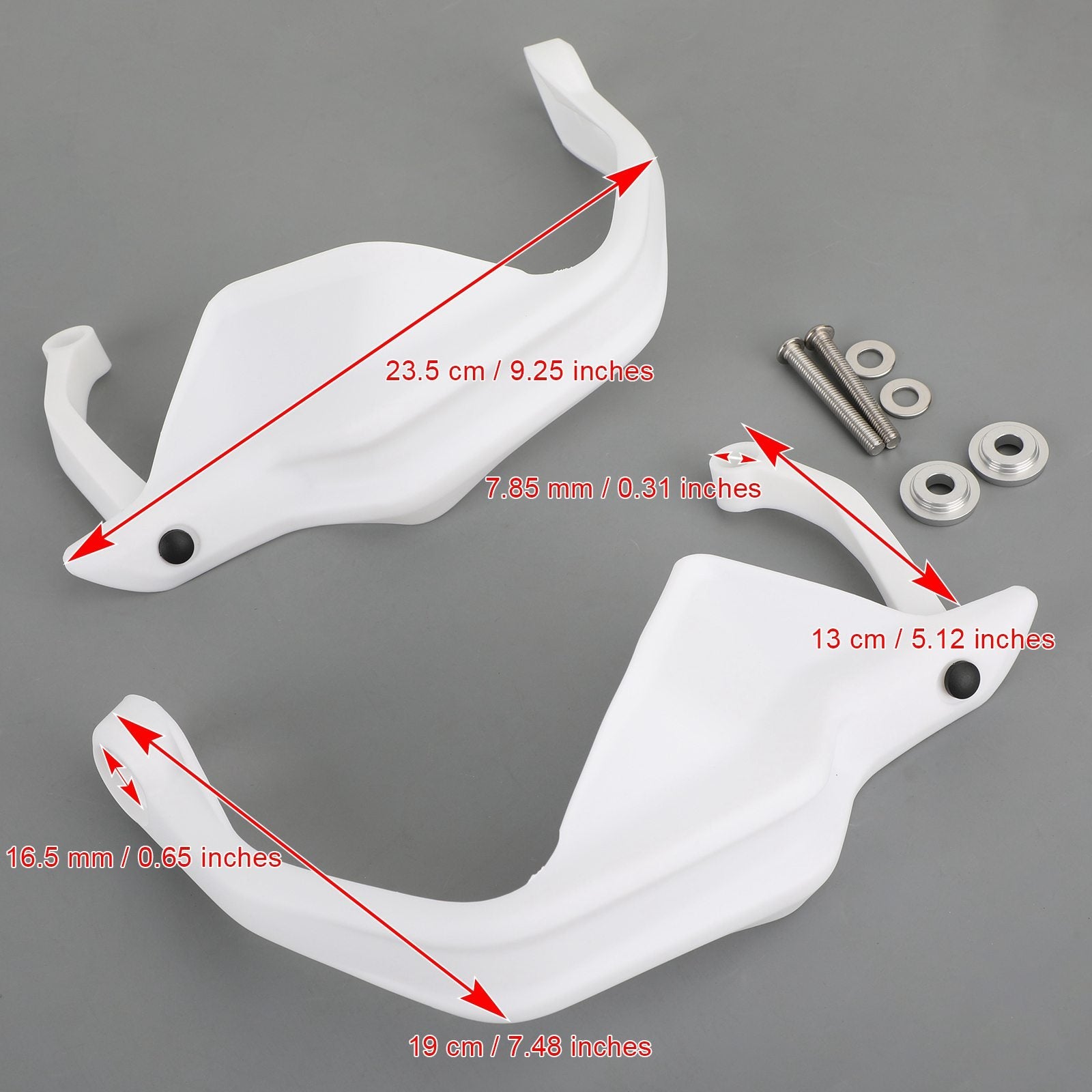 Handguard Protector Hand Guards fit for BMW G310GS/G310R 2017-2019 White Generic