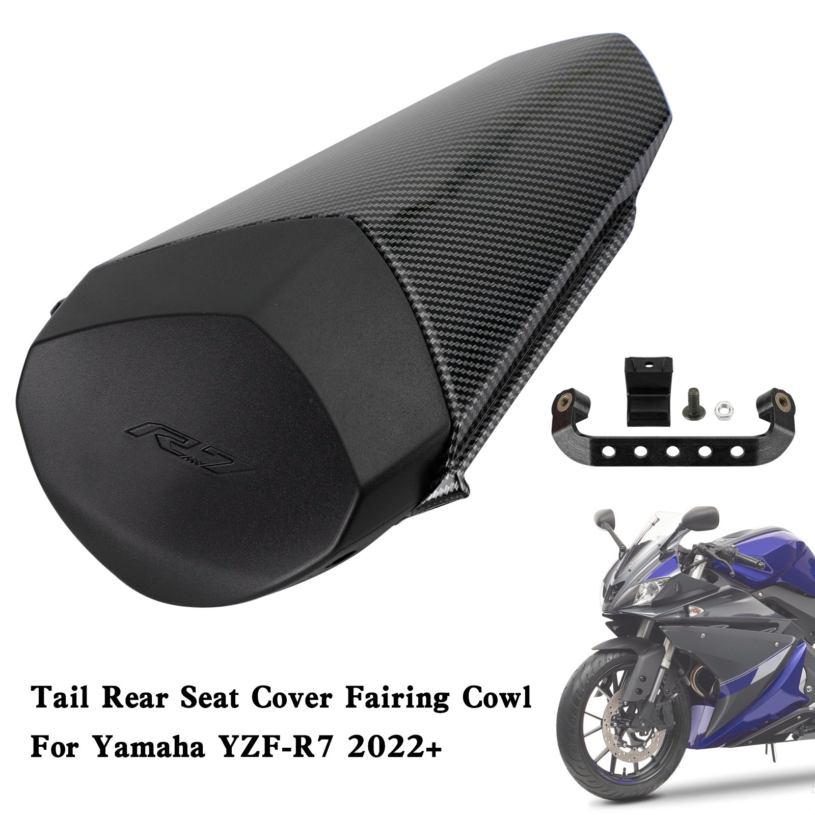 2022 2023 2024 YAMAHA YZF-R7 YZF R7 Tail Rear Seat Cover Fairing Cowl