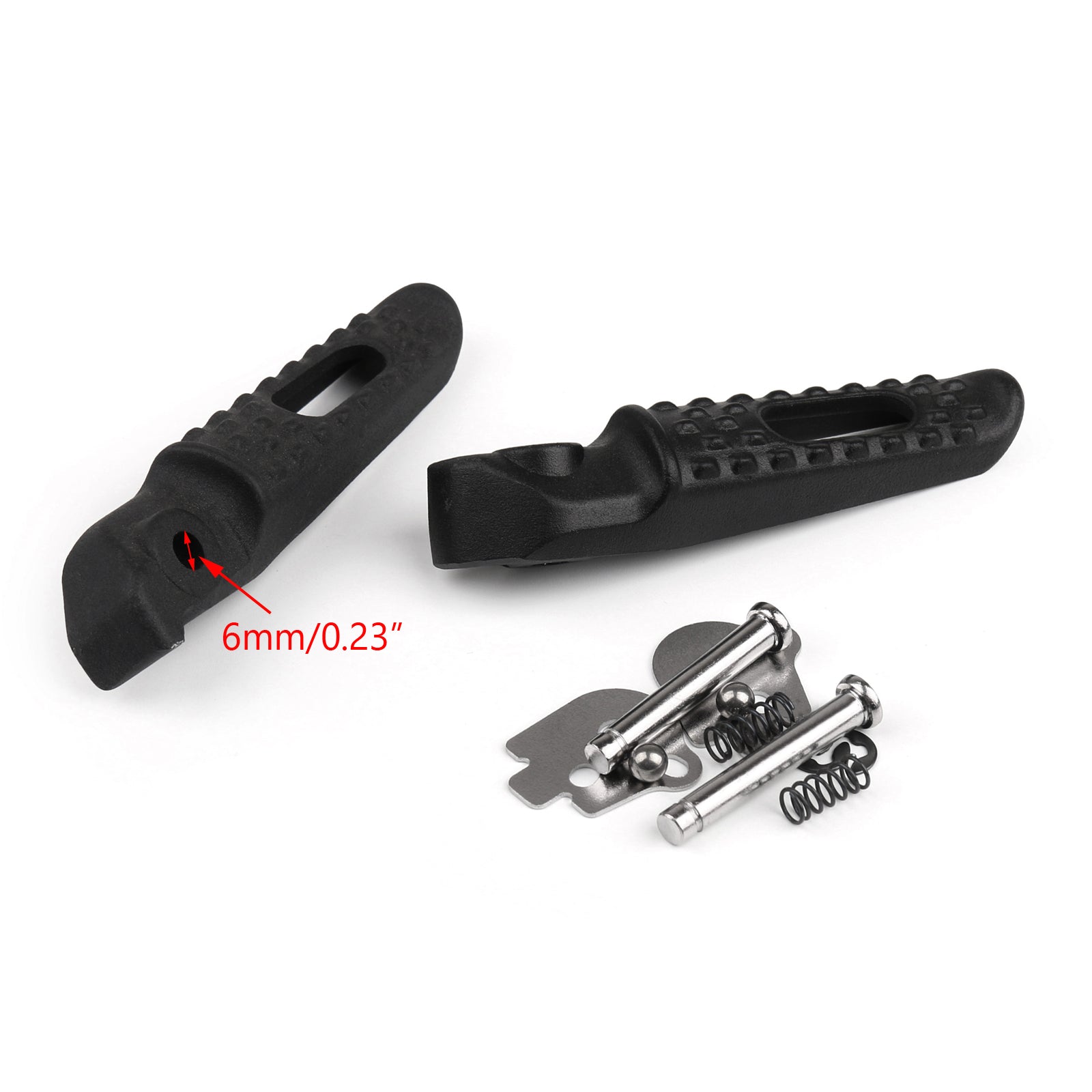 Front and Rear Footrest Footpegs For Honda CBR600RR 03-12 CBR1000RR 04-12 Black Generic