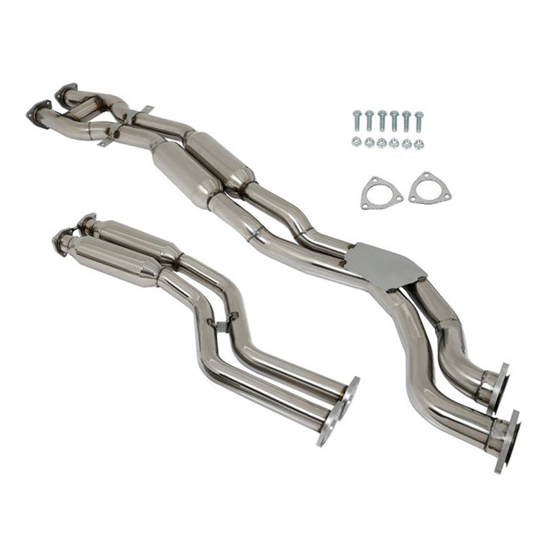 Catback Exhaust System Down Pipe Rounded Front Pipe Muffler for 1999 2003-2006 BMW M3 3.2L 2001