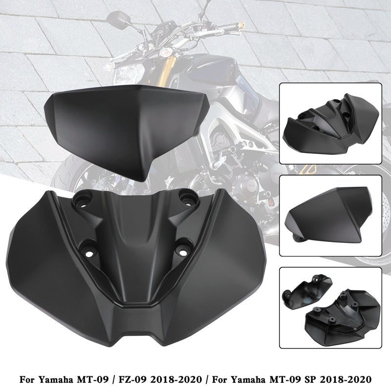 Cubierta de parabrisas de carenado de faro para Yamaha MT-09 FZ09 MT-09 SP 2018-2020