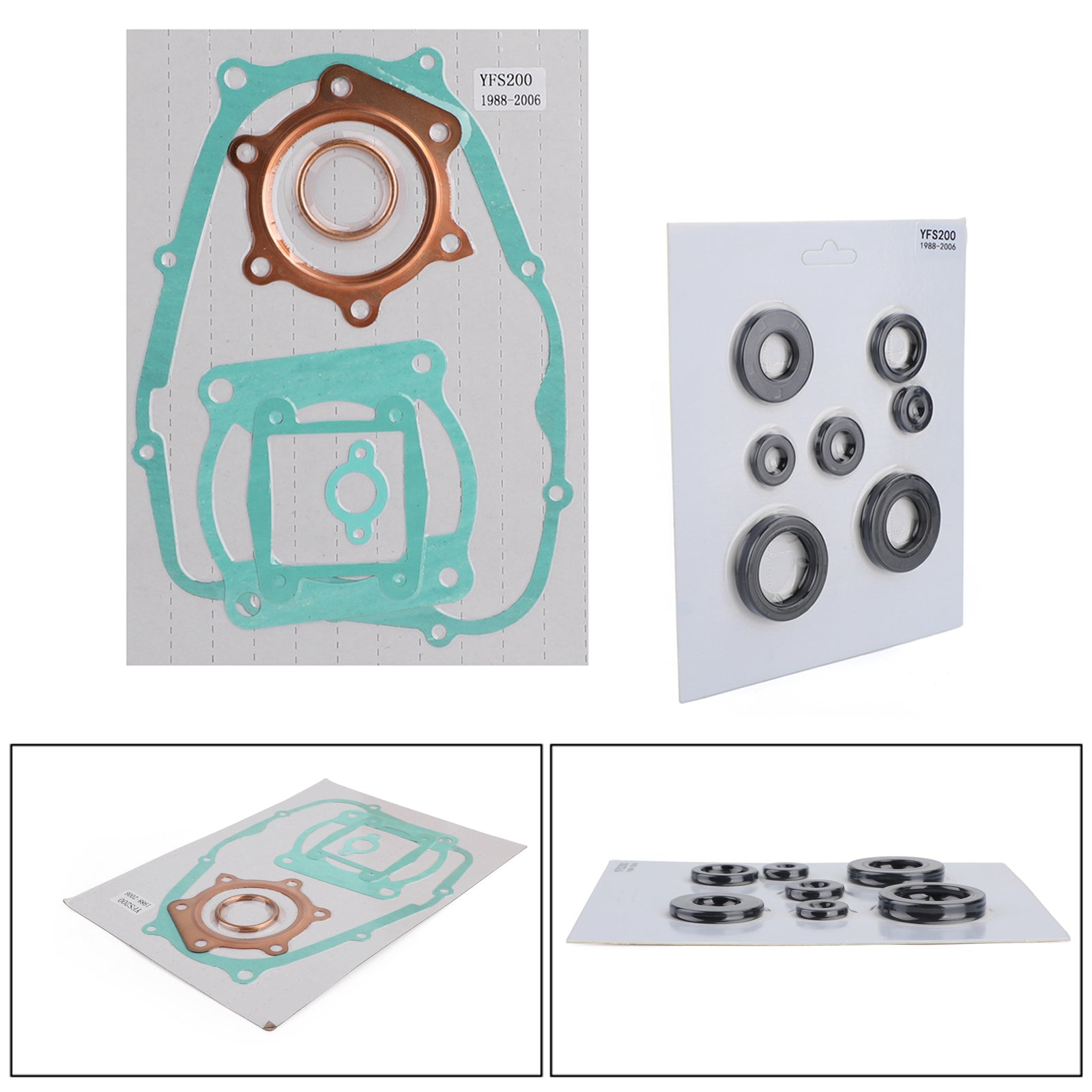 Complete Engine Gasket Kit Set w/Oil Seals Fit for Yamaha Blaster YFS 200 88-05 Generic