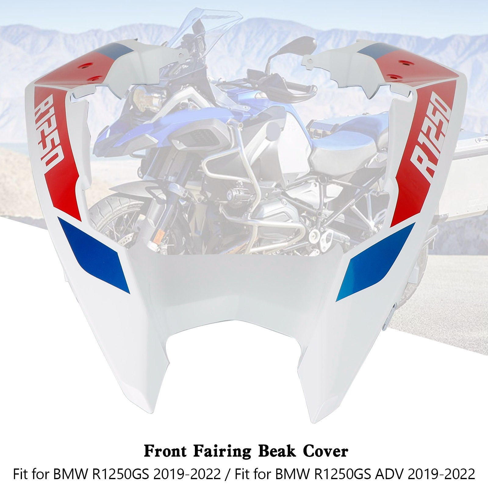 Cubierta de guardabarros de pico de carenado de nariz delantera para BMW R1250GS / ADV 2019-2022