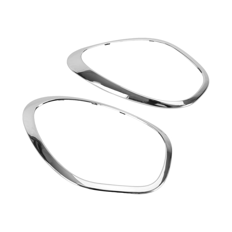 2011-2016 Mini Cooper R60 Countryman 2X Chrome Headlight Trim Ring Bezels