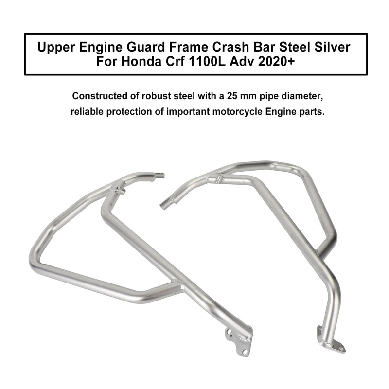 Motor Protect Guard Frame Upper Crash Bar Silver para Honda Crf1100L Adv 20+ 22 Generic