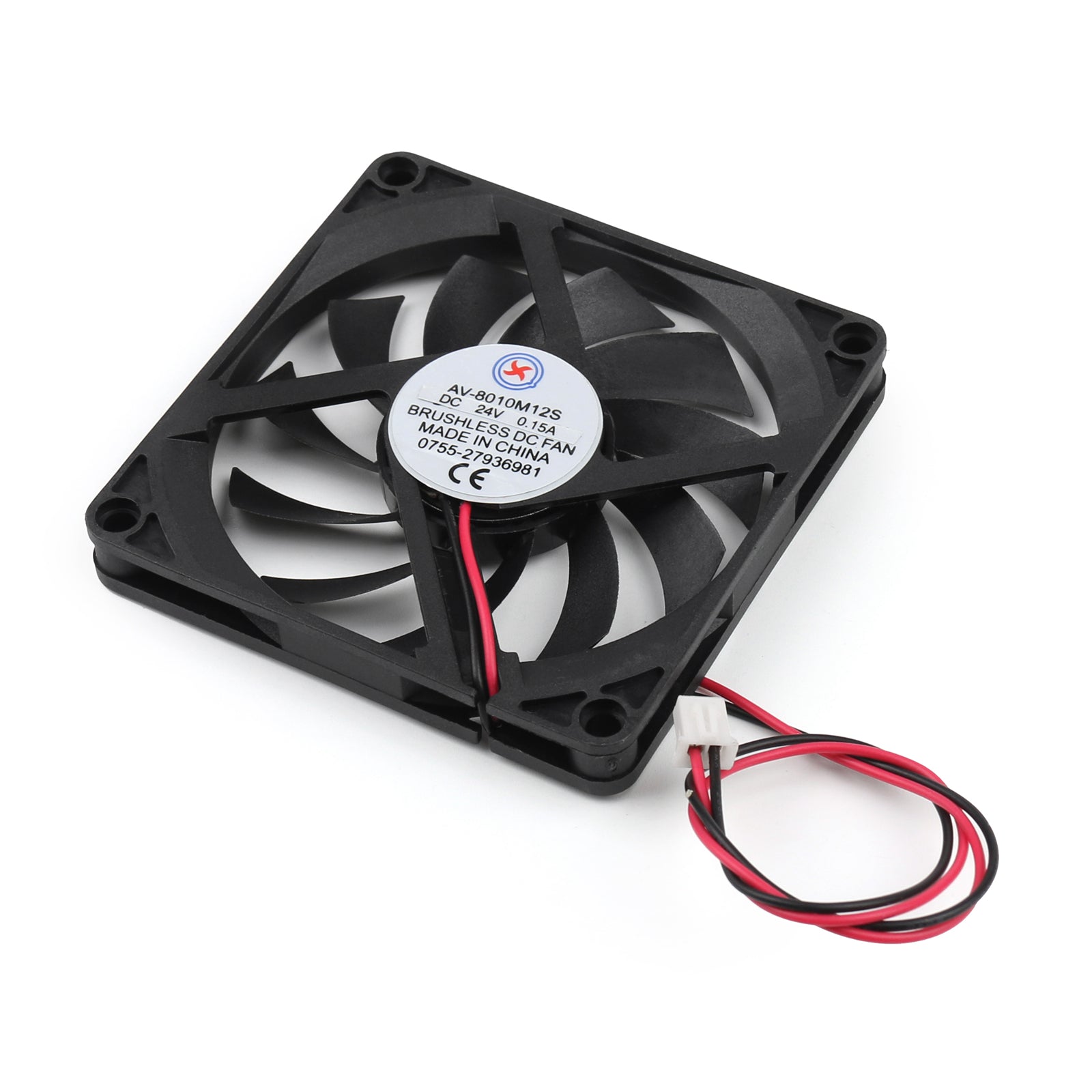 1Pcs DC Brushless Cooling Fan 24V 0.15A 8010S 80x80x10mm 2 Pin CUP Computer Fan