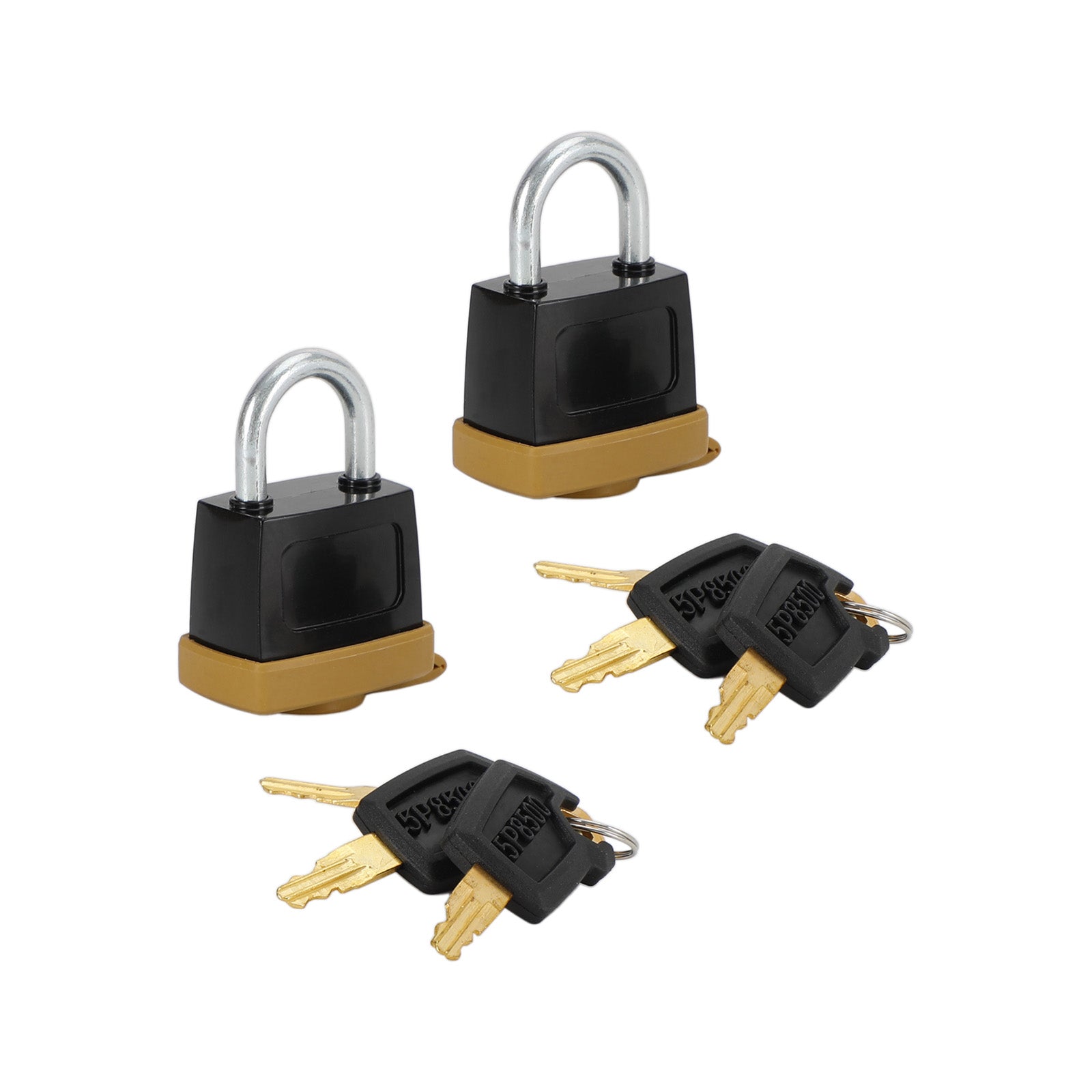 2Set Padlock Pad Lock W/6 New Keys For Caterpillar (CAT) 5P8500 246-2641