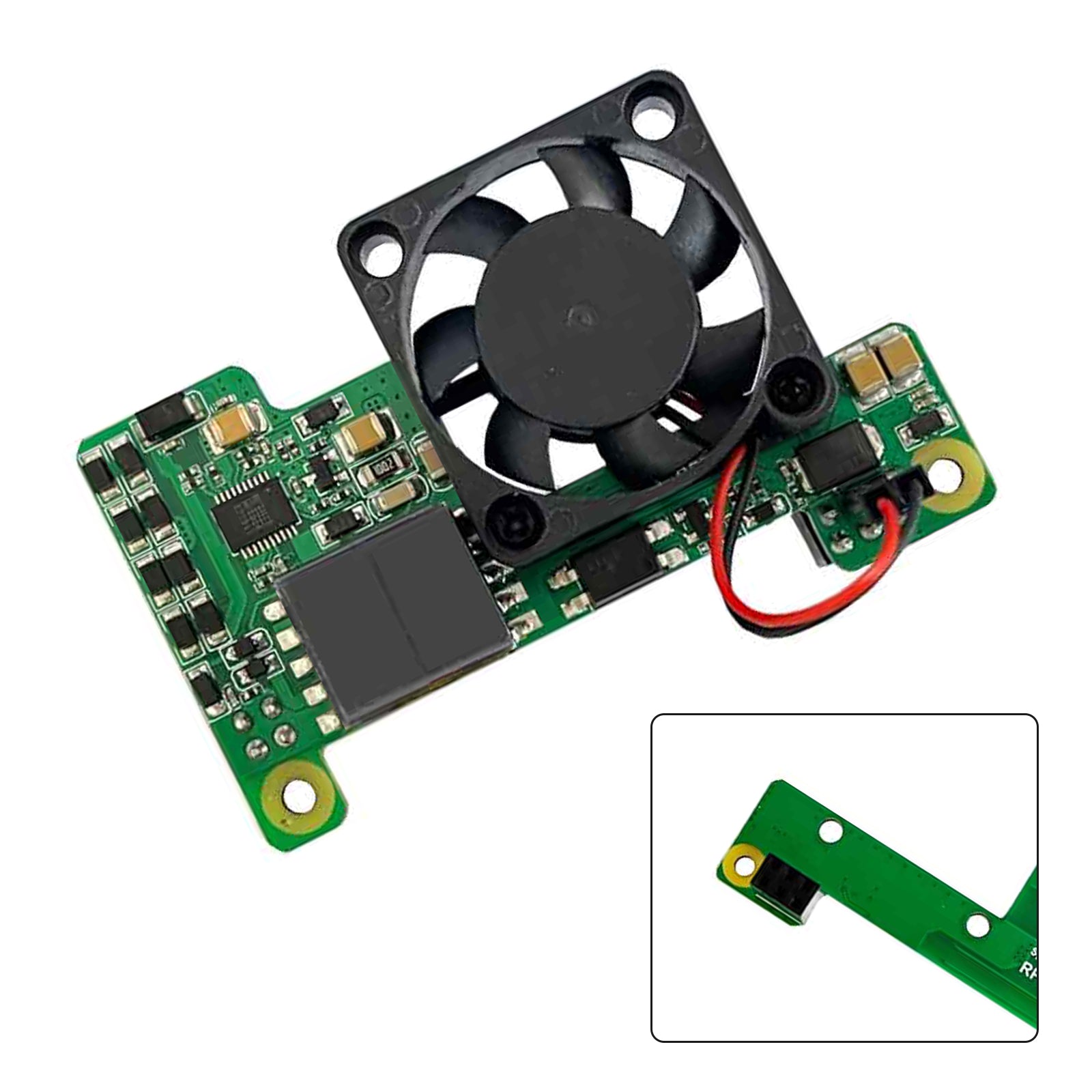 Raspberry Pi Poe Ethernet Power Supply Expansion Module Supports 3B+/4B with Fan