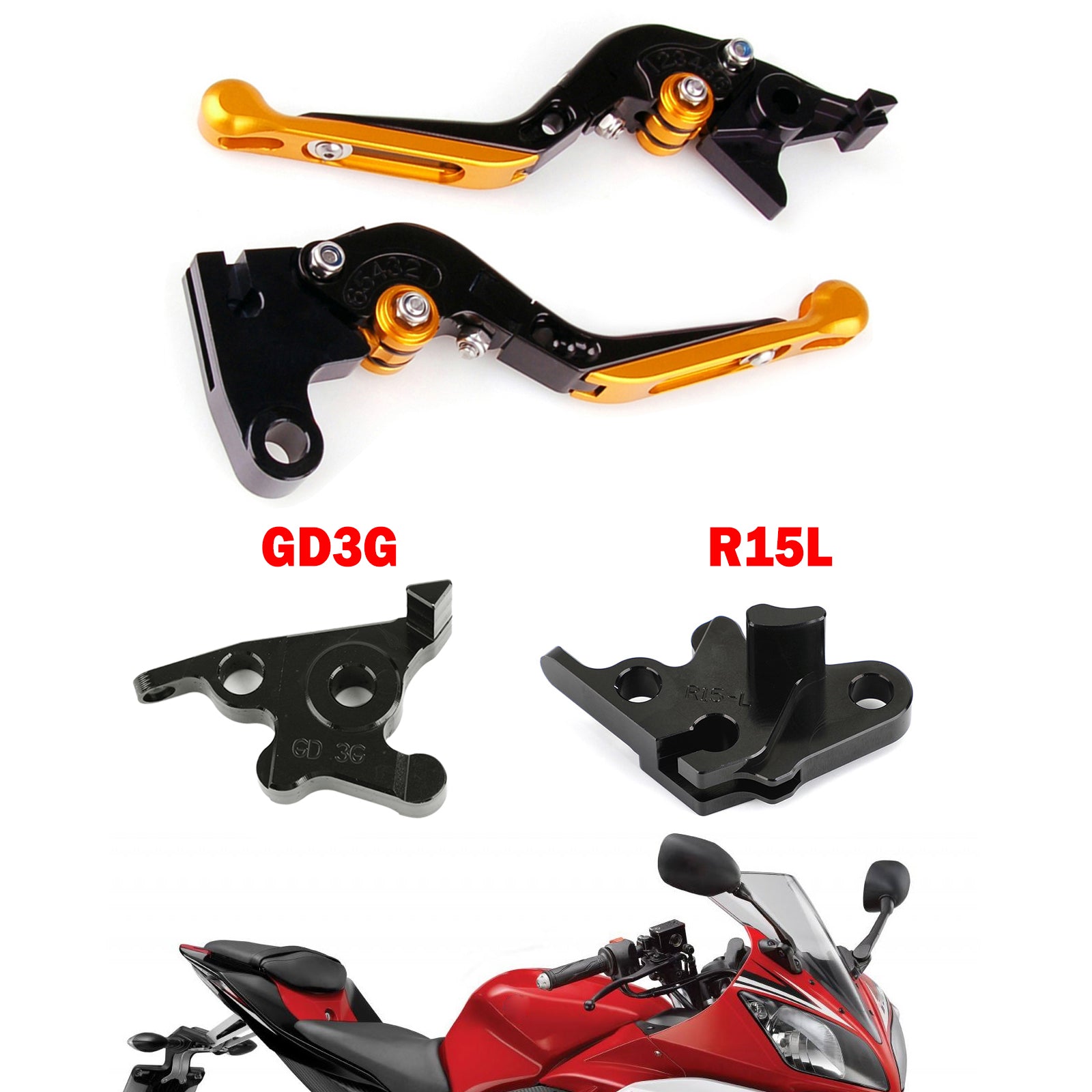 Motorcycle Adjustable Clutch Brake Lever fit for YAMAHA MT125 2014-2019 Generic