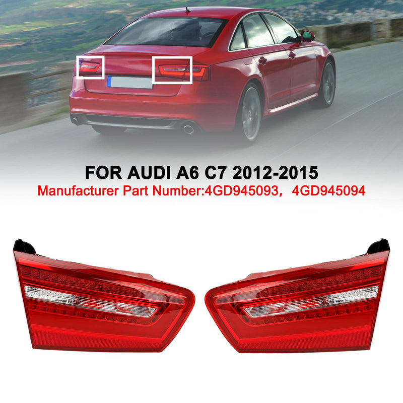 AUDI A6 C7 2012-2015 2x lámpara de luz trasera LED para maletero interior izquierdo + derecho