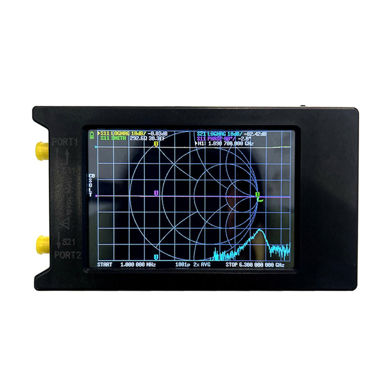 Analizador de antena del analizador de red vectorial de 4" 50Khz-6,3Ghz para MF HF VHF
