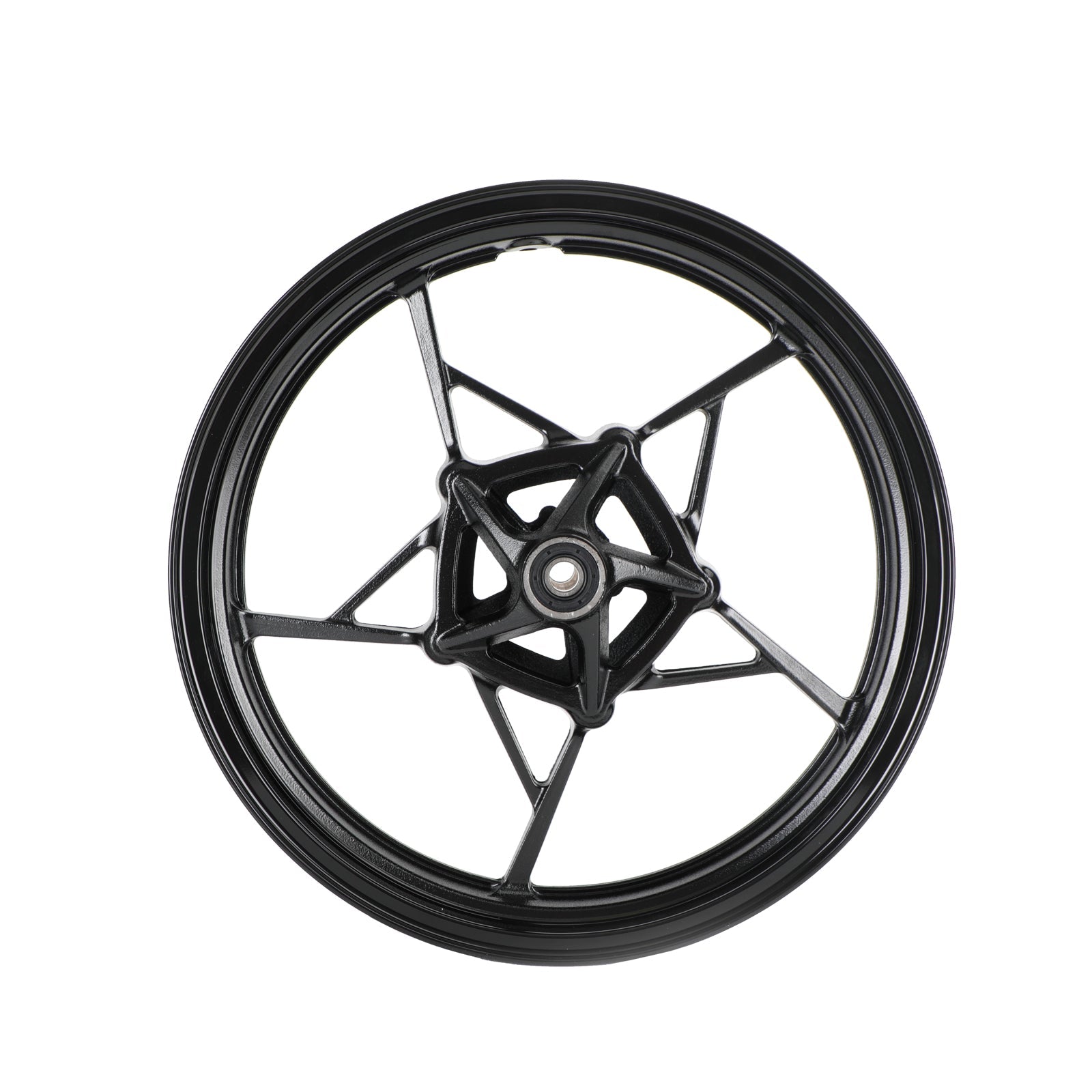 Glossy Black Front Wheel Rim For Kawasaki Z400 EX400 Ninja 400 ABS 2018-2022 Generic