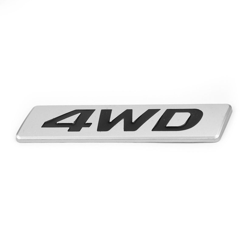 جديد معدن 4WD شعار سيارة درابزين الجذع الباب الخلفي شارة الشارات ملصق 4WD 4X4 SUV عام