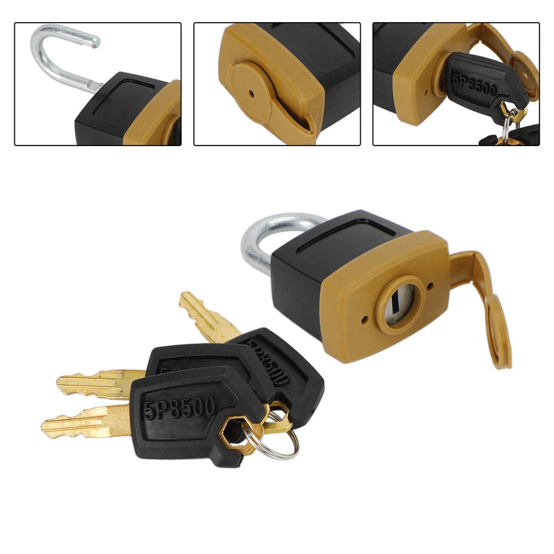 1 قطعة قفل قفل مع 3 مفاتيح جديدة لشركة كاتربيلر (CAT) 5P8500 246-2641