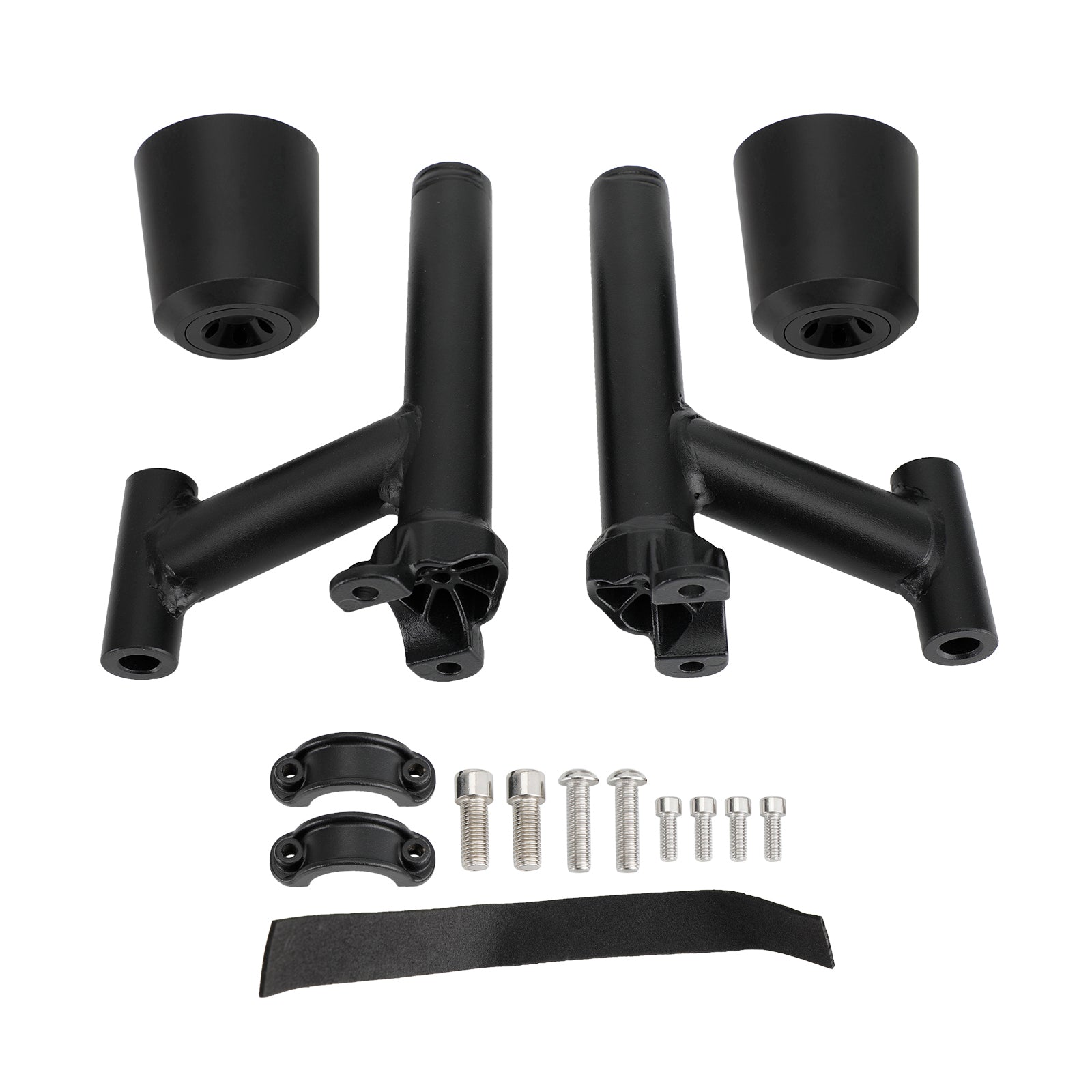 Rc390 Rc 390 2022-2024 Aluminum Frame Crash Sliders Protection Black