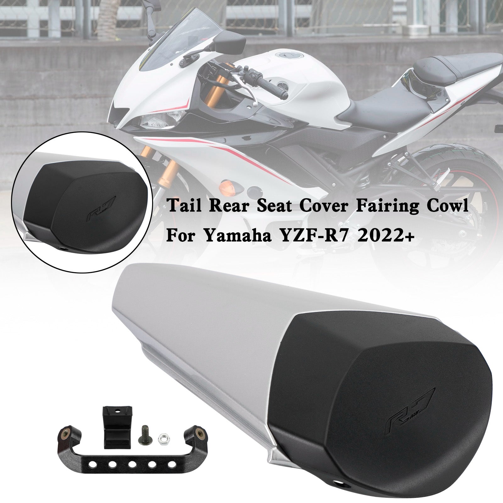 2022 2023 2024 YAMAHA YZF-R7 YZF R7 Tail Rear Seat Cover Fairing Cowl