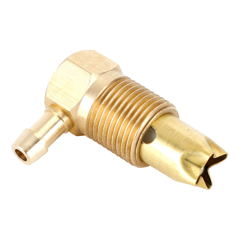 TEMCO 1/2" NPTF Fuel Brass Roll-Over / Tip Over Gas Tank Rollover Safety Vent Valve Assembly 5/16 Hose