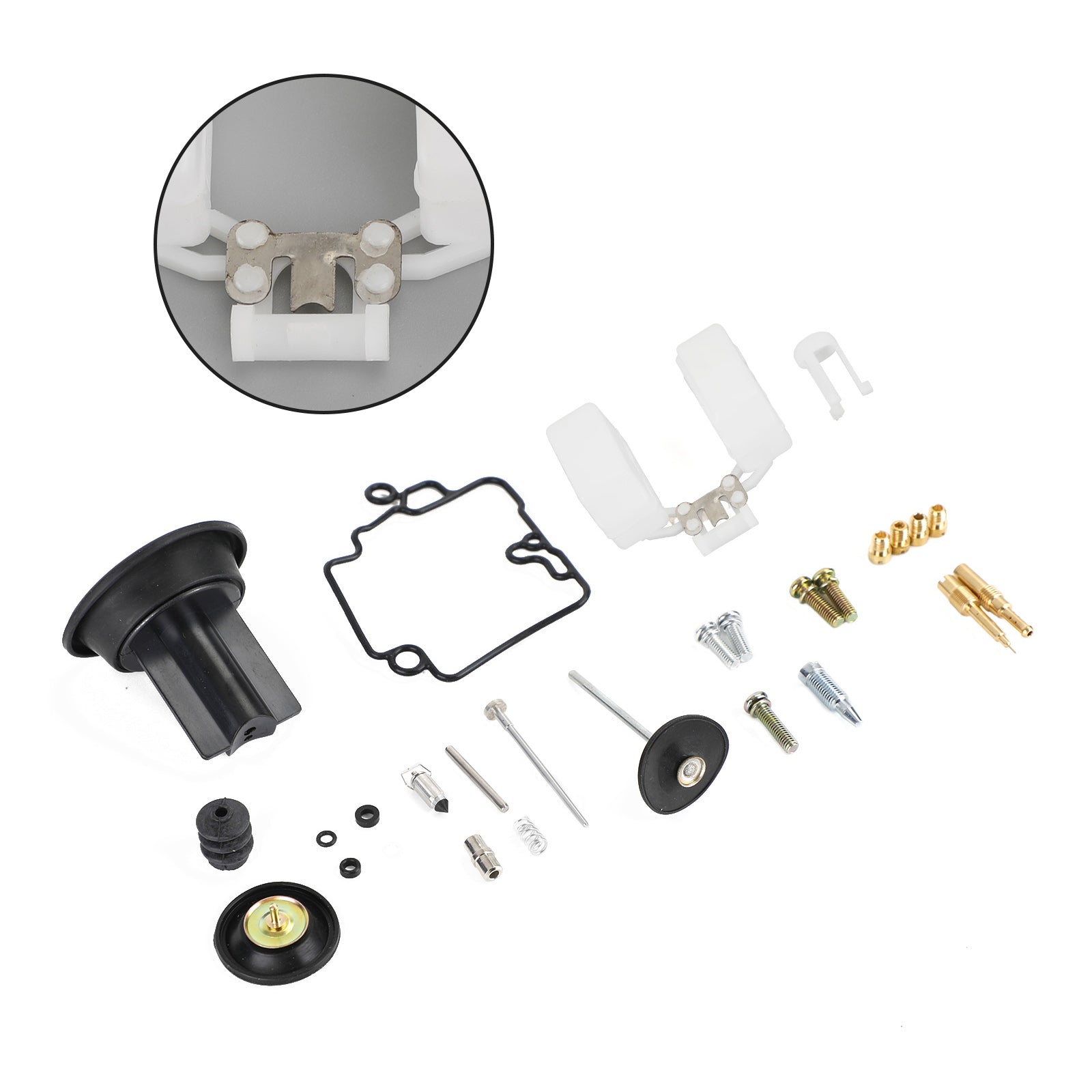 مضخة تسريع المكربن ​​Carb Rebuild Kit تناسب KT CVK24 Scooter Racing Generic