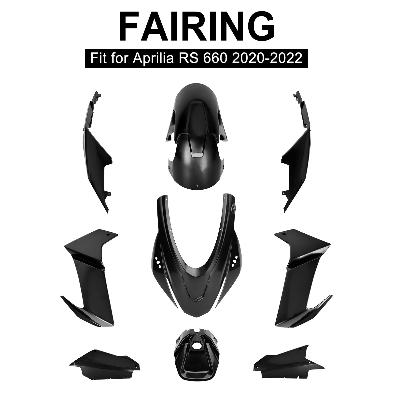 Aprilia RS 660 2020-2024 Bodywork Fairing ABS Injection Molding Unpainted