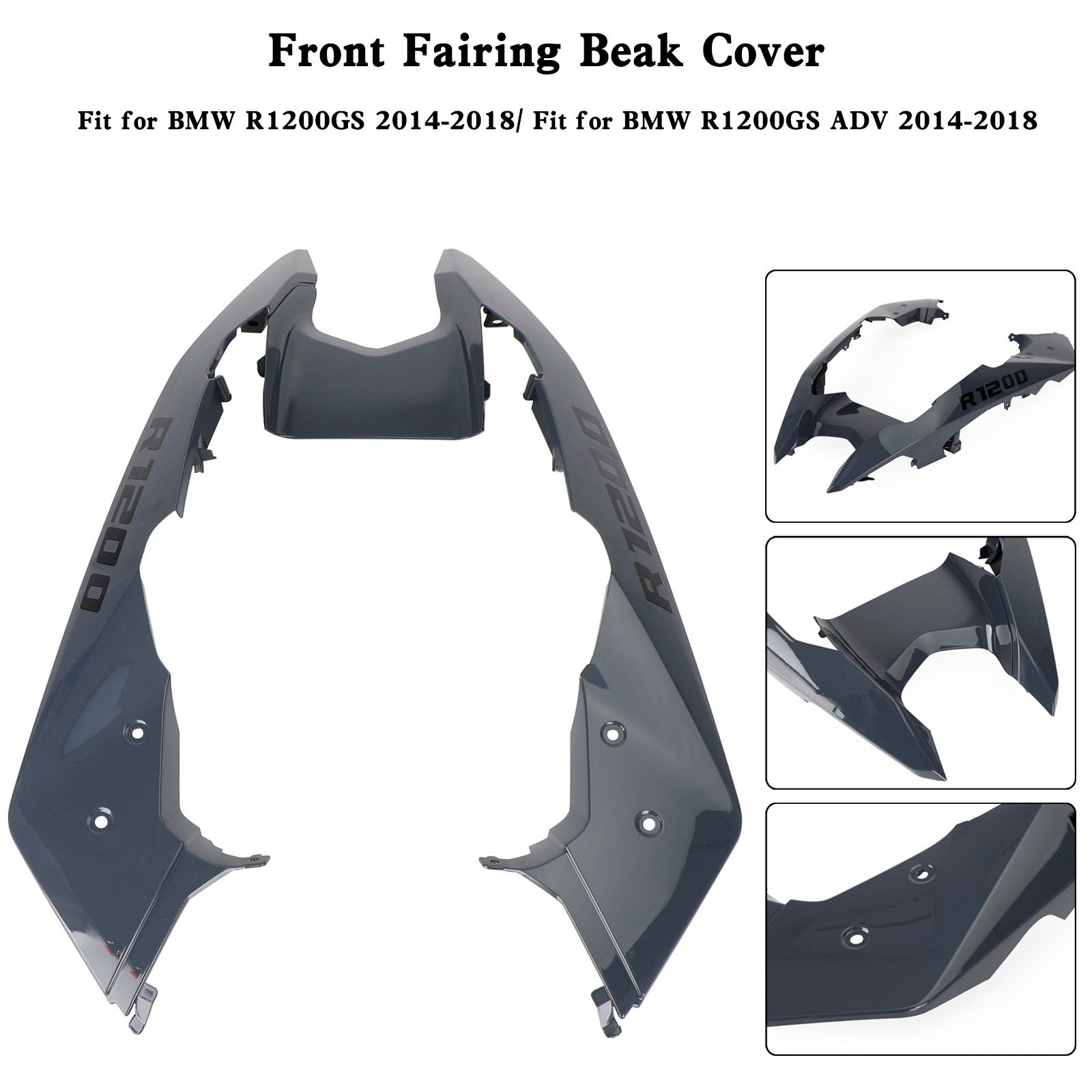 Front Nose Fairing Beak Fender Cover For BMW R1200GS / ADV 2014-2018