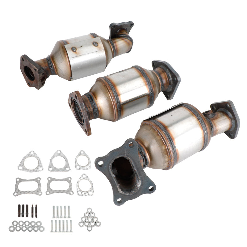 2011-2015 Honda Odyssey 3.5L Catalytic Converters Kit 45131 45132 16447 Left & Right & Rear