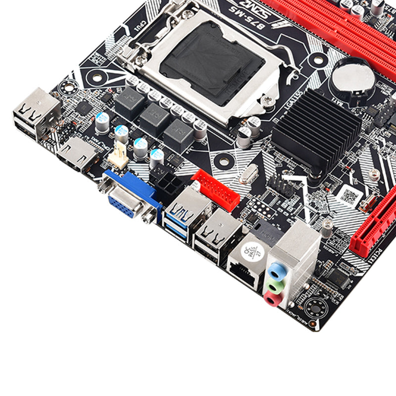 Placa base B75-MS LGA 1155 compatible con 2 * DDR3 USB3.0 SATA3 NVME WIFI Bluetooth